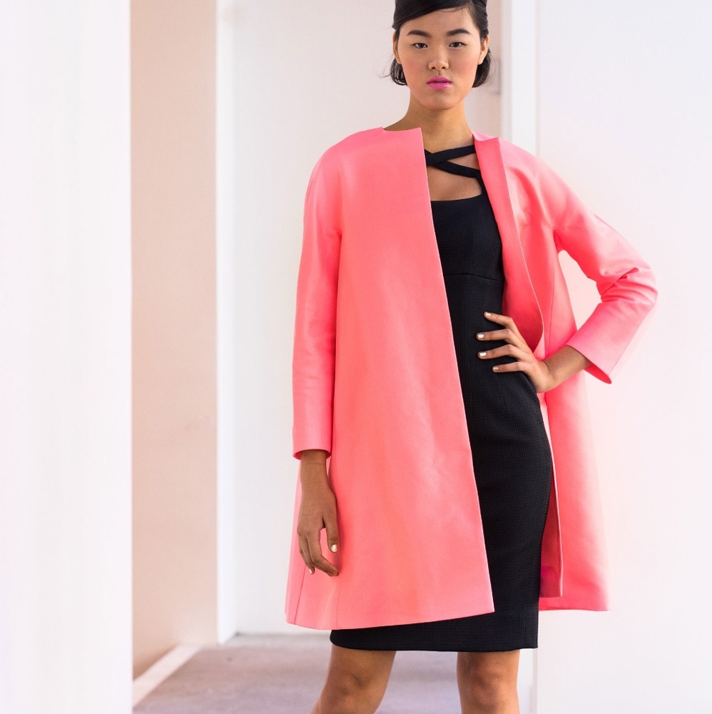 BARBARA TFANK Neon Pink Opera Coat